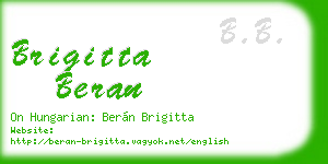 brigitta beran business card