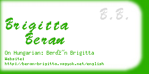 brigitta beran business card